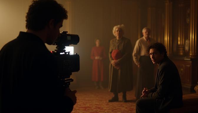 Dramatic scene from a feature film