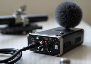 Professional audio recorder and microphone